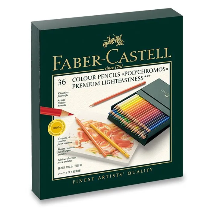 Termék főképe Pastelky Faber-Castell 110038 Polychromos studio box, 36 ks
