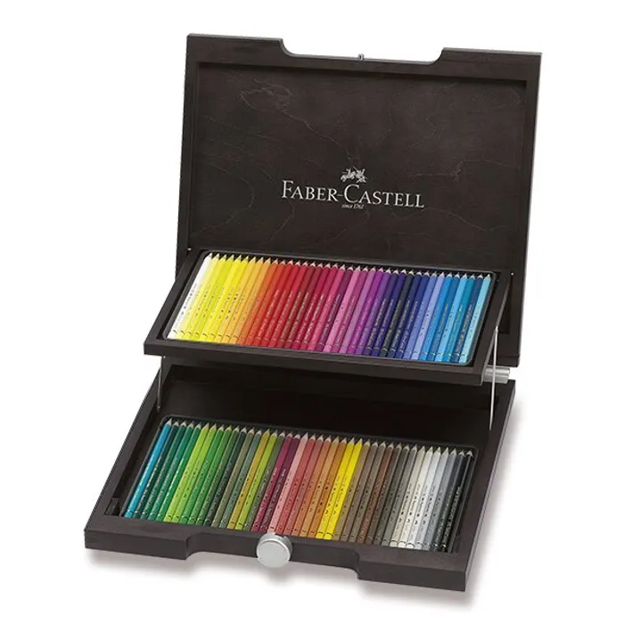 Termék főképe Pastelky Faber-Castell 110072 Polychromos dřevěná kazeta, 72 barev