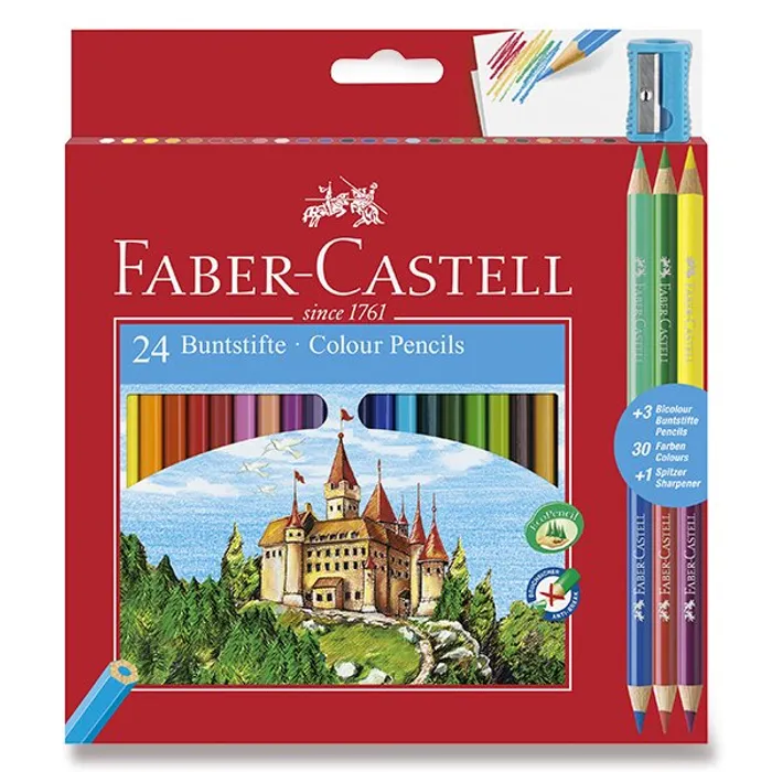 Termék főképe Pastelky Faber-Castell 110324, 24 barev + 6 barev
