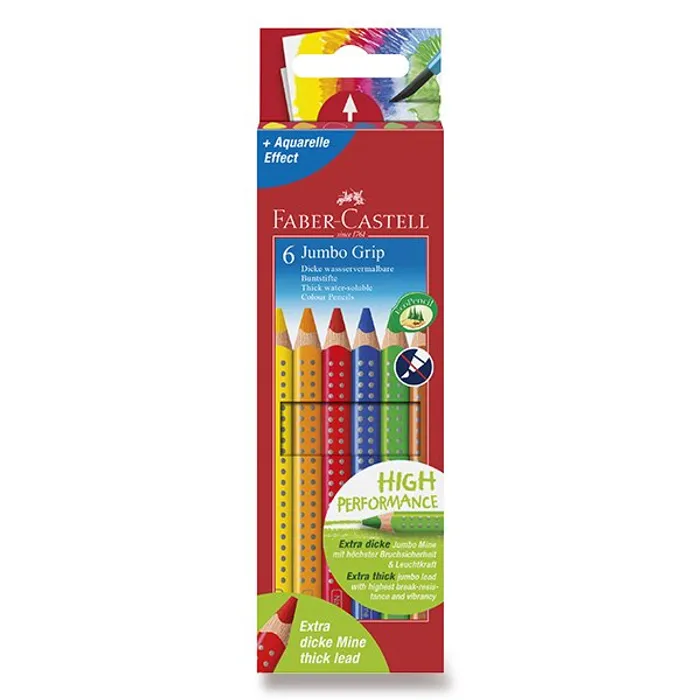 Termék főképe Pastelky Faber-Castell 110906 Jumbo Grip 6 barev