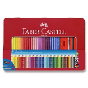 Ceruzák Faber-Castell 112448 Grip 2001 bádogdoboz, 48 szín