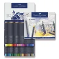 Ceruzák Faber-Castell 114748 Goldfaber bádogdoboz, 48 szín
