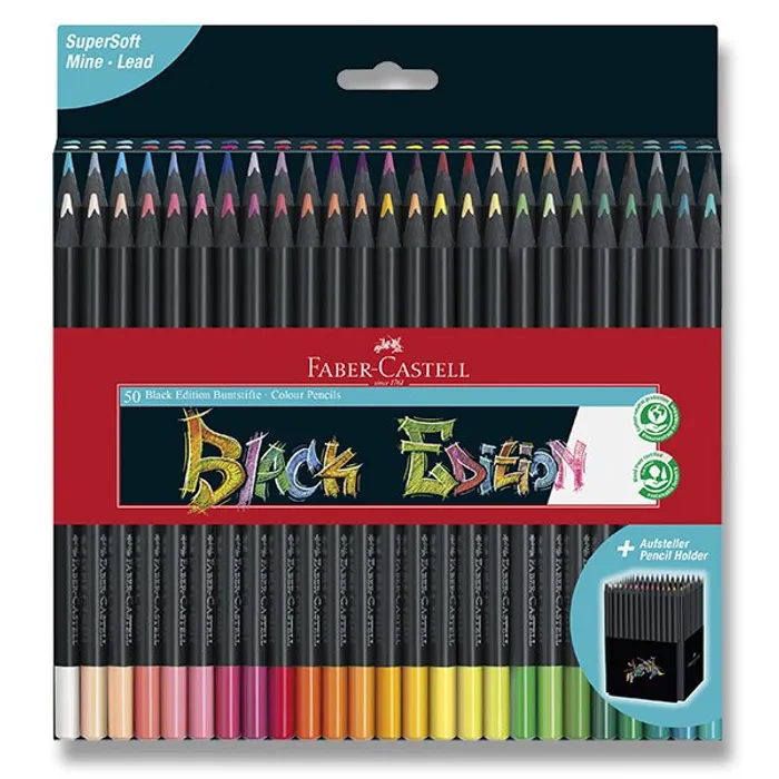 Termék főképe Pastelky Faber-Castell 116450 Black Edition 50 barev