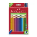 Ceruzák Faber-Castell 116530 Junior Triangular 30 szín + élező