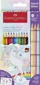 Ceruzák Faber-Castell 201542 Color Grip Unicorn készlet, 13 db