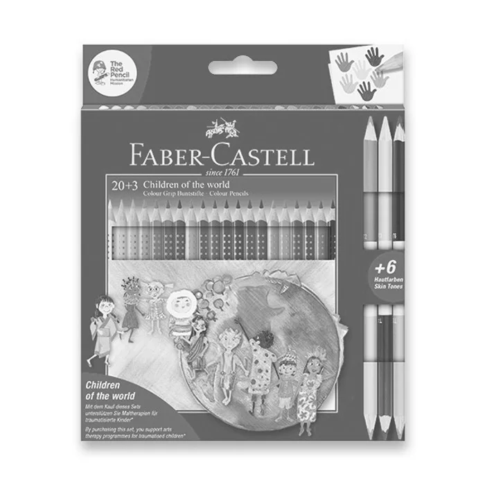 Termék főképe Pastelky Faber-Castell 201747 Grip Children of the world, pap.krabička 20+3 ks