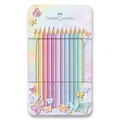 Faber-Castell 201910 Sparkle zsírkréta 12 színben