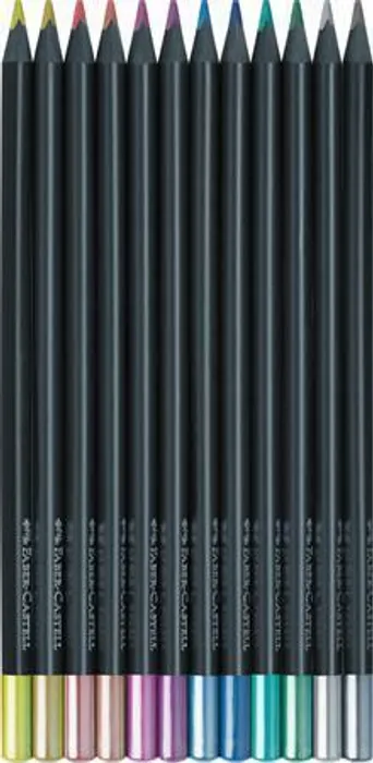 Termék főképe Pastelky Faber-Castell Black Edition Metalic 12 barev