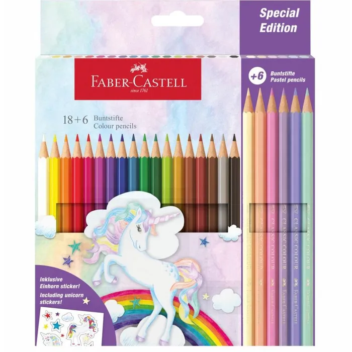 Termék főképe Pastelky Faber-Castell Classic Colour Unicorn 24 barev