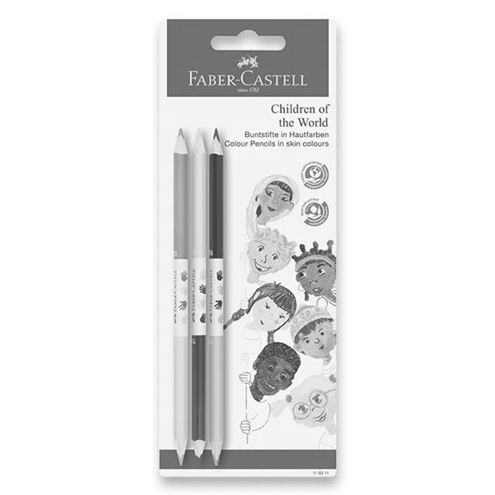 Termék főképe Pastelky Faber-Castell Colour Grip Children of the world blistr, 3 barvy