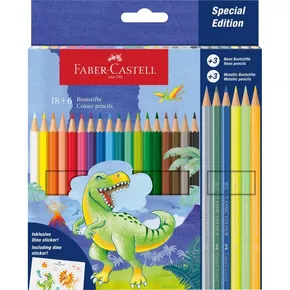 Faber-Castell Dinoszaurusz zsírkréta, 24 szín