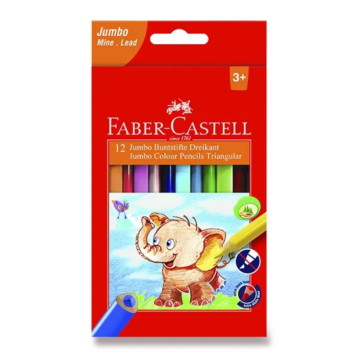 Termék főképe Pastelky Faber-Castell Extra Jumbo 12 barev