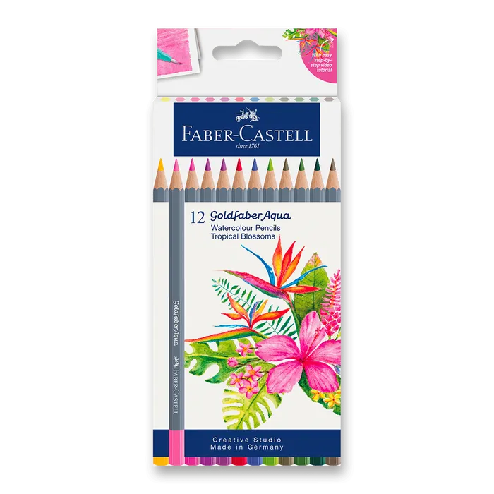 Termék főképe Pastelky Faber-Castell Goldfaber Aqua Tropical Blossoms [12 ks]