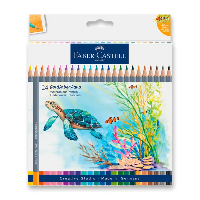 Termék főképe Pastelky Faber-Castell Goldfaber Aqua Underwater Treasures [24 ks]