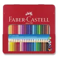 Ceruzák Faber-Castell 112423 Grip 2001 bádogdoboz, 24 szín