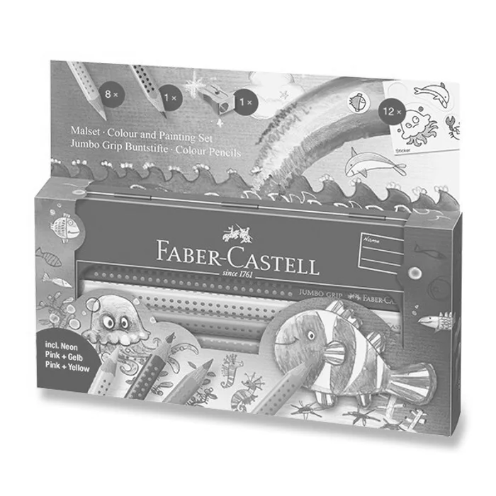 Termék főképe Pastelky Faber-Castell Jumbo Grip mořský svět, 9 ks