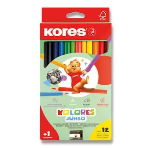 Kores Kolores Jumbo zsírkréta 12 színben