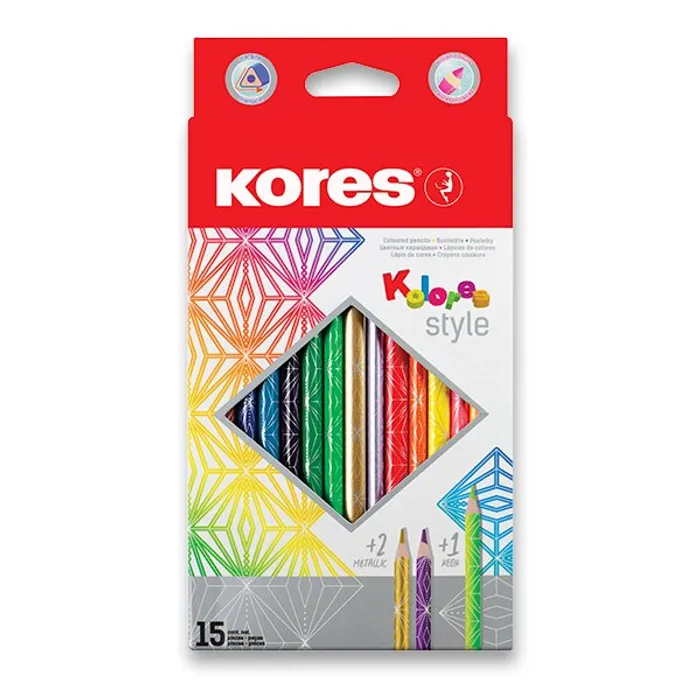 Termék főképe Pastelky Kores Kolores Style 15 barev