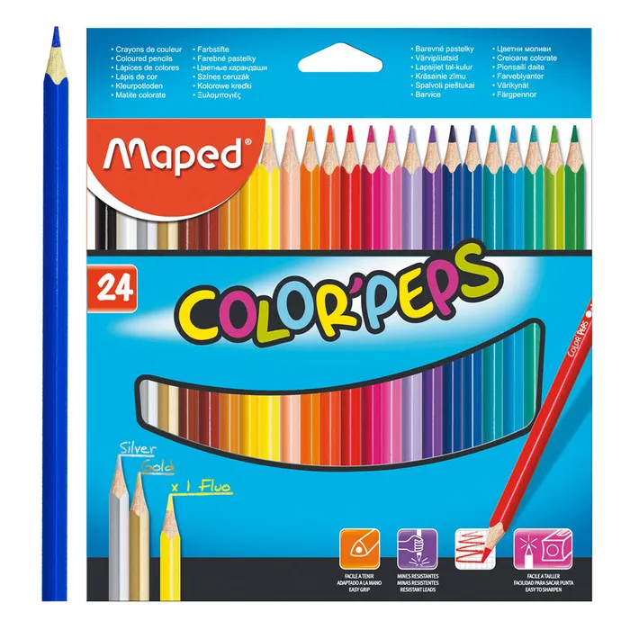 Termék főképe Pastelky Maped Color´Peps, 24 barev