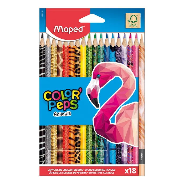 Termék főképe Pastelky Maped Color´Peps Animals - 18 barev