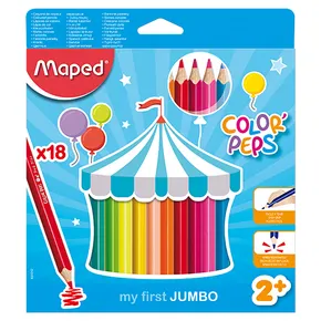 Maped Color'Peps Jumbo zsírkréta, 18 szín