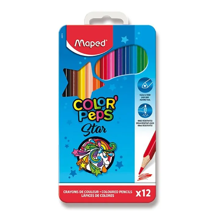 Termék főképe Pastelky Maped Color´Peps Metal Box, 12 barev
