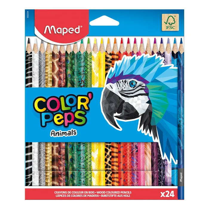 Termék főképe Pastelky Maped Color'Peps Animals - 24 barev