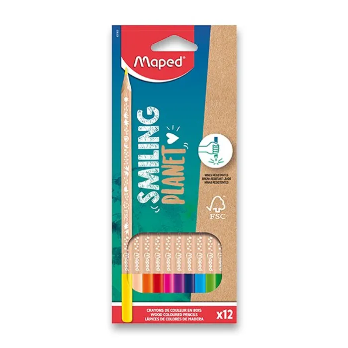 Termék főképe Pastelky Maped Smiling Planet 12 barev