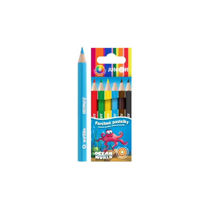 Termék főképe Pastelky Ocean World šestihranné 6 ks, malé