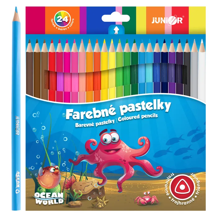 Termék főképe pastelky Ocean World trojhranné 24 ks
