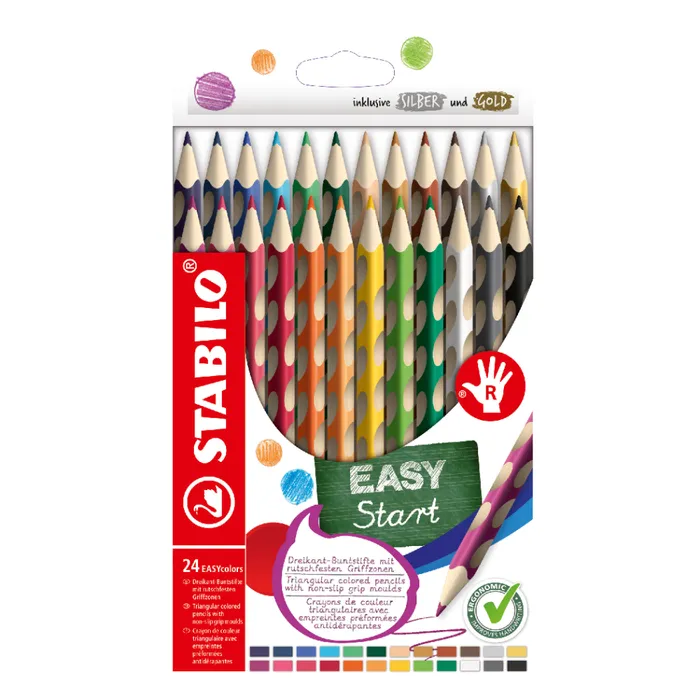 Termék főképe Pastelky STABILO EASYcolors pro praváky - 24 ks sada