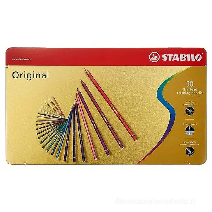 Termék főképe Pastelky STABILO Original 38 ks v plechovém pouzdru