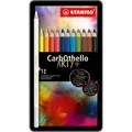 Pasztell kréták STABILO CarbOthello - ARTY+ - 12 db bádogba csomagolva