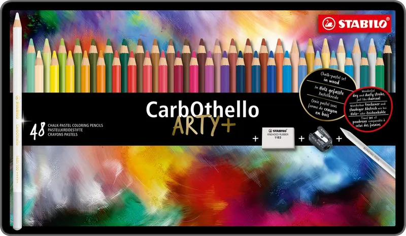 Termék főképe Pastelové tužky STABILO CarbOthello ARTY 48 ks v plechovém pouzdru