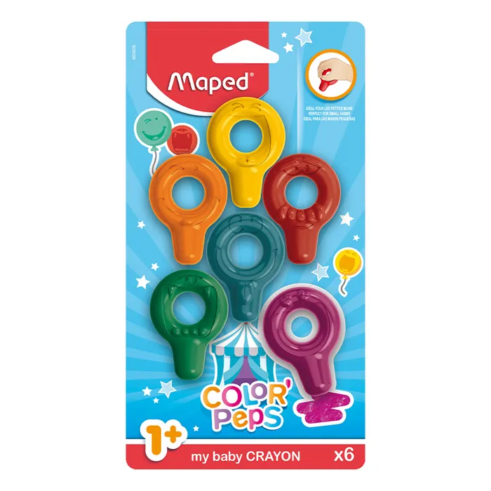 Termék főképe Pastely Maped Color´Peps Baby Crayons 6 barev
