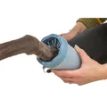 PAW CLEANER - pohár mancsok tisztításához, szilikon/műanyag, kék S-M