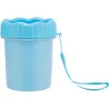 PAW CLEANER - pohár mancsok tisztításához, szilikon/műanyag, kék S-M