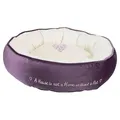 PET'S HOME kerek ágy 50 cm lila/krém - ELADÁS UTÁN