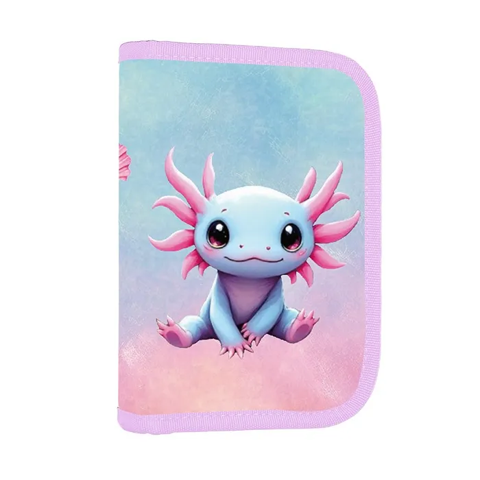 Termék főképe Penál 1 p. 2 chlopně, prázdný Axolotl