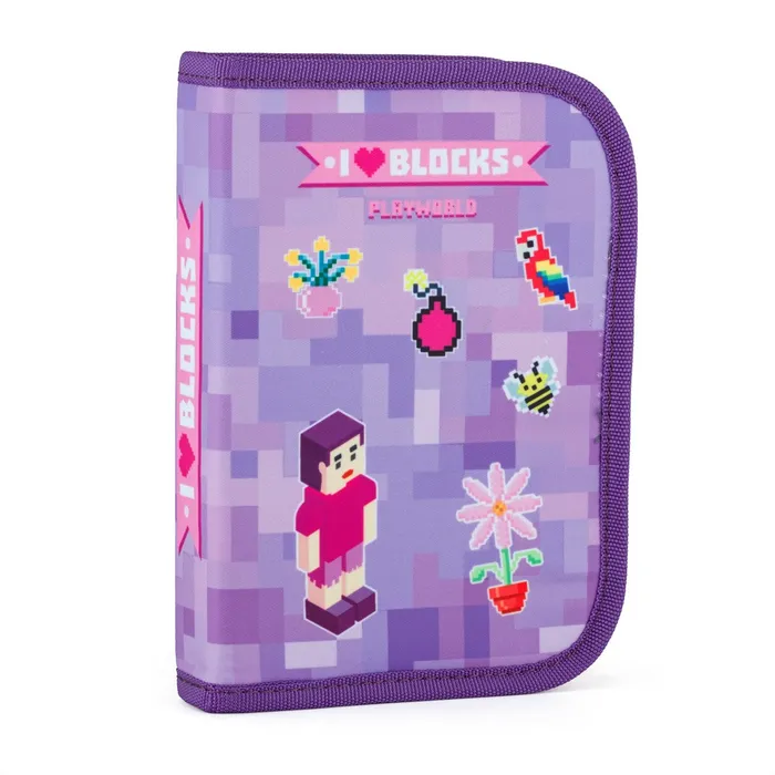 Termék főképe Penál 1 p. 2 chlopně, prázdný Playworld Girl