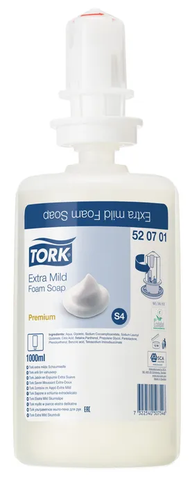 Termék főképe Pěnové mýdlo TORK Premium Extra Mild 1l S4 [1 ks]