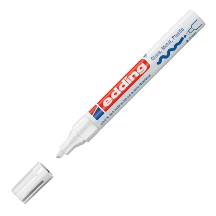 Termék főképe Permanentní lakový popisovač "750", bílá, 2-4mm, EDDING