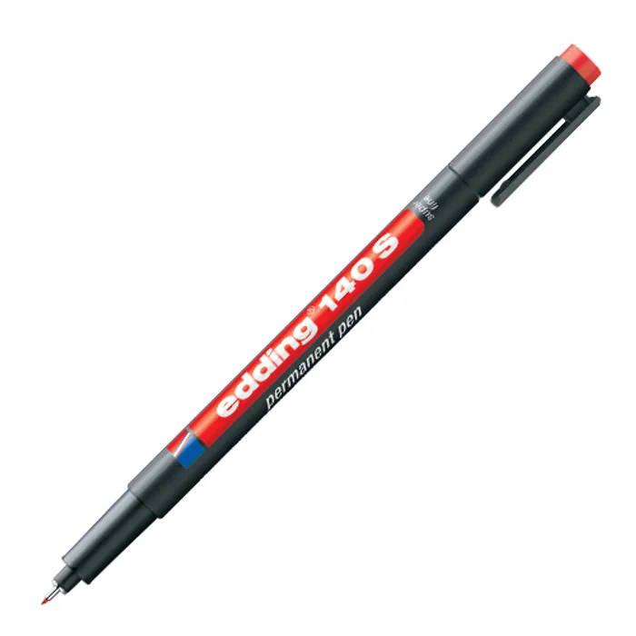 Termék főképe Permanentní popisovač "140 S", červená, OHP, 0,3mm, EDDING