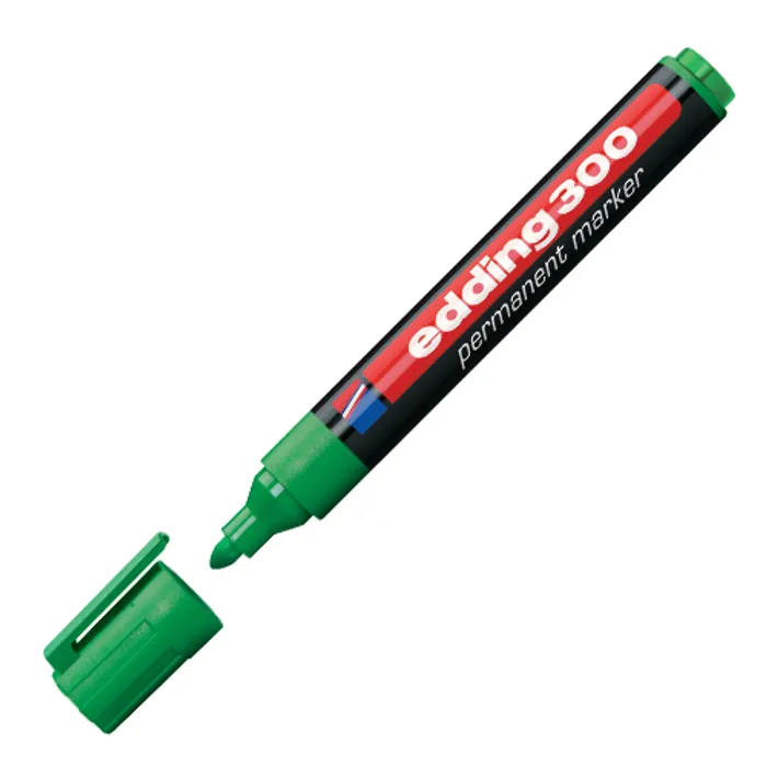 Termék főképe Permanentní popisovač "300", zelená, 1,5-3mm, kuželový hrot, EDDING