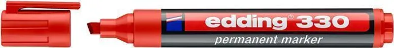 Termék főképe Permanentní popisovač "ED 330", červená, 1-5mm, klínový hrot, EDDING
