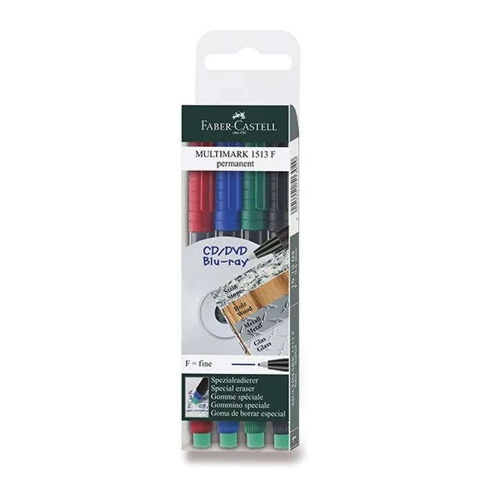 Termék főképe Permanentní popisovač Faber-Castell 1513 F 4 barvy