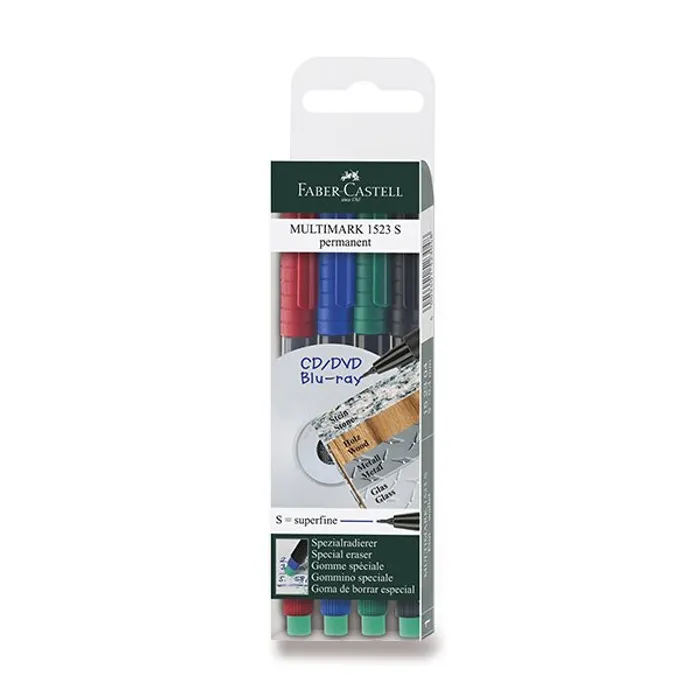 Termék főképe Permanentní popisovač Faber-Castell 1523 S 4 barevy