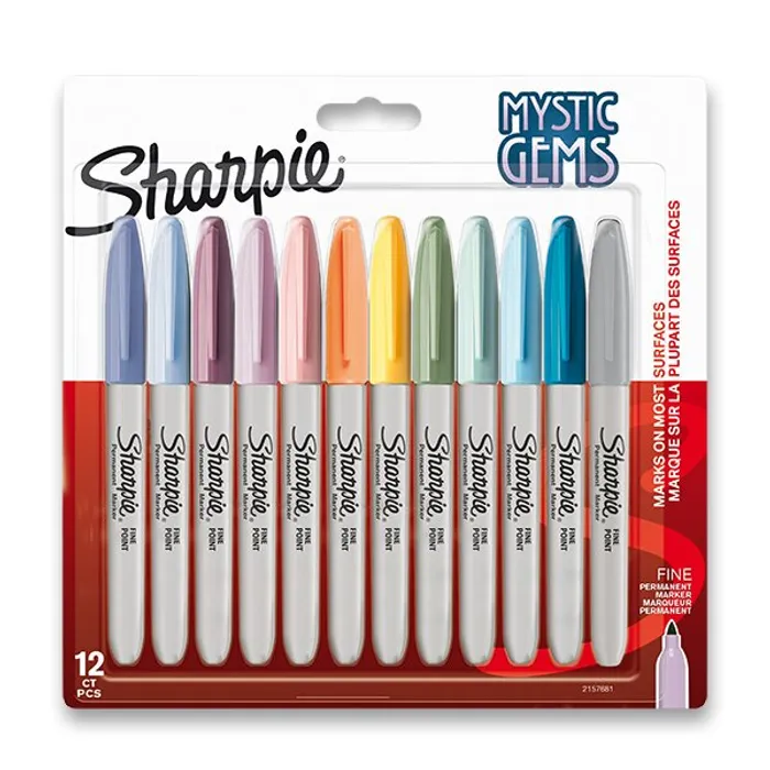 Termék főképe Permanentní popisovač Sharpie Fine Mystic sada 12 barev
