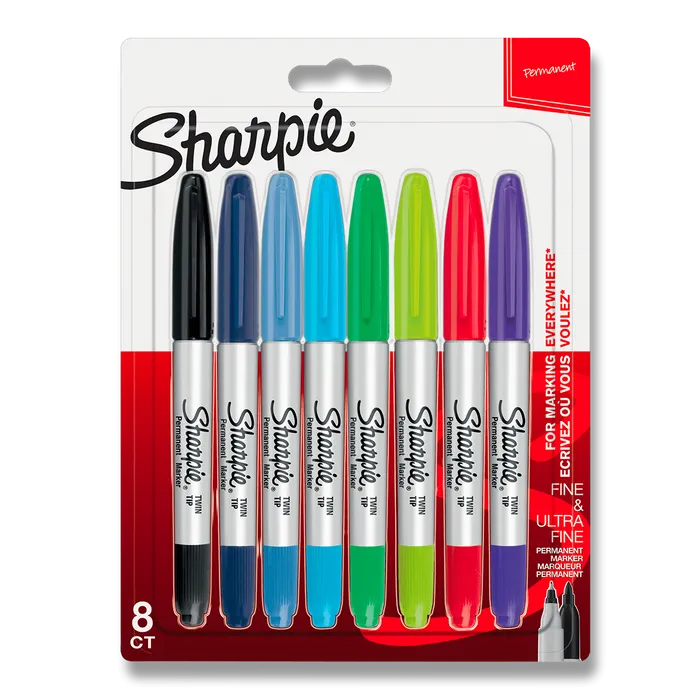 Termék főképe Permanentní popisovač Sharpie Twin Tip sada 8 ks