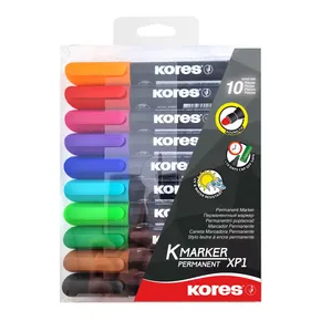 Kores K-Marker XP1, 3 mm-es kerek hegyű, 10 színű készlet